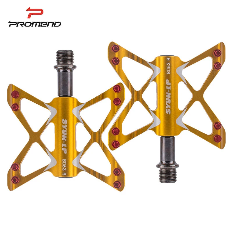 PROMEND Non-slip Mtb Pedals Bearing Mountain Bike Pedals for Bicycle Aluminum Alloy Ultralight Cycling Pedals Bike Accessories