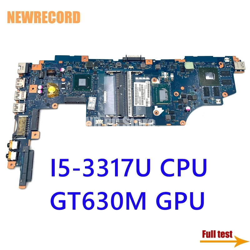 

For TOSHIBA Satellite U940 U945 VCUAA LA-9161P K000141030 K000136090 Laptop Motherboard SR0N8 I5-3317U CPU GT630M GPU