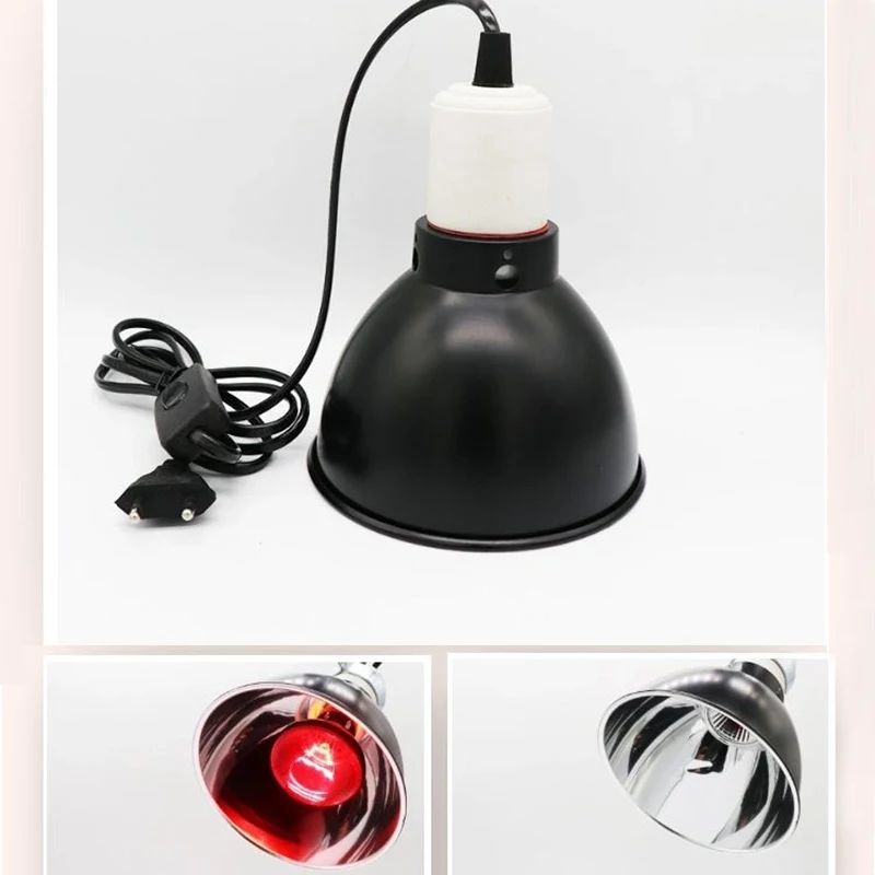 Reptile Lamp Set Lighting 300W E27 100-240V UVB Reptile Heating Lamp Stand Pet Light Bulb Holder Lampshade Emitter Lamp