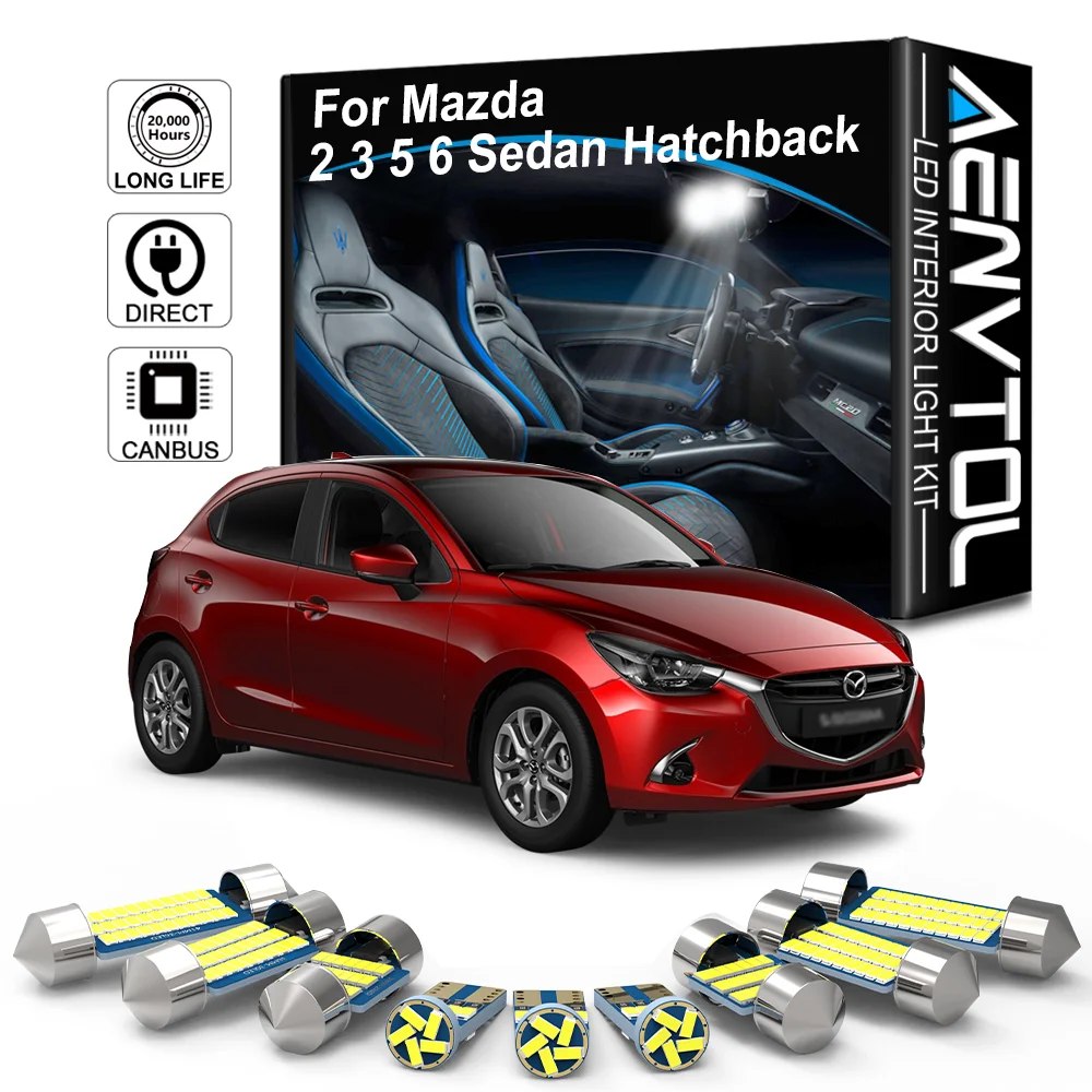 

AENVTOL CANBus For Mazda 6 5 3 2 GJ GL GH GG BM BN BL BK 2004-2020 Interior LED Light Accessories Kit