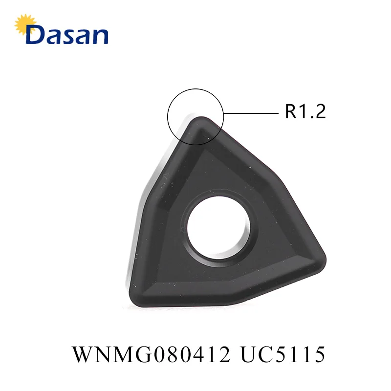 10 قطعة WNMG080408 GH UC5115 كربيد WNMG080404 CNC مخرطة تحول عالية الجودة شفرة أداة القاطع لوحة للمعادن الحديد الزهر