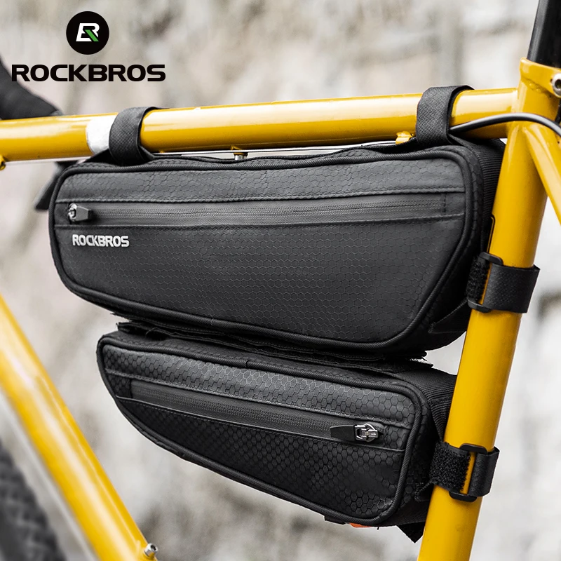 

ROCKBROS Bicycle Combination Bag Large Capacity Portable Parcel Hook Strap Detachable Cycling Front Saddle Bag Bike Accessories