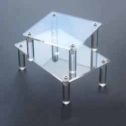 Acrylic Square Display Stand Pottery Storage Rack Hand-made Clay Figurine Display Stand  Thicken Transparent Shelf Store Display