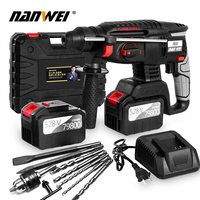 NANWEI Rechargeable brushless cordless rotary hammer drill electric Hammer impact drill