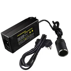 Car Cigarette Lighter Converter Inverter 220V 12V Charger w/ Plug for Air Pump Vacuum Cleaner