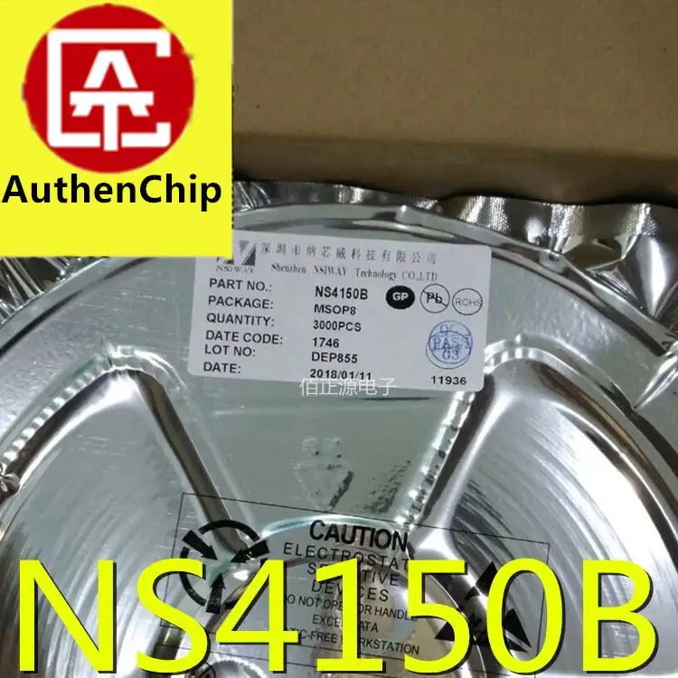 10 pçs 100% original novo em estoque ns4150 ns4150b 3w mono chip amplificador de potência áudio digital ic smd sop8