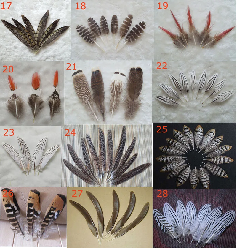 Plumas! 10Pcs High Quality Natural Pheasant Feathers for Handicraft Accessories Jewelry Christmas Holiday Decoration Optional