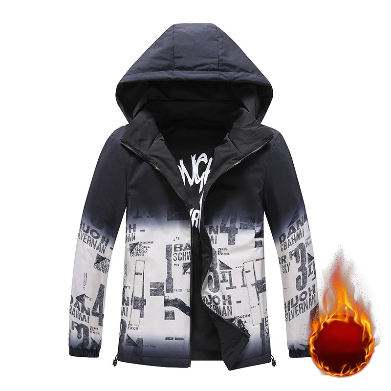 Mannen Jacket Dubbelzijdig Slijtage Lente Herfst Outdoor Sport Casual Parka Jas Hooded Casual Gradiënt Tooling Oute Heren Kleding