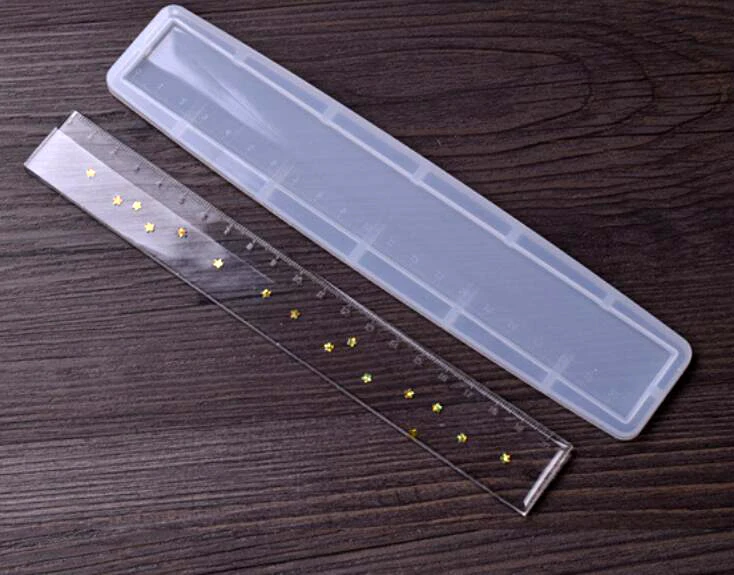 20CM ruler Rectangle Transparent Silicone Mold for jewelry UV Resin epoxy Silicone Mould DIY handmade Craft tool making
