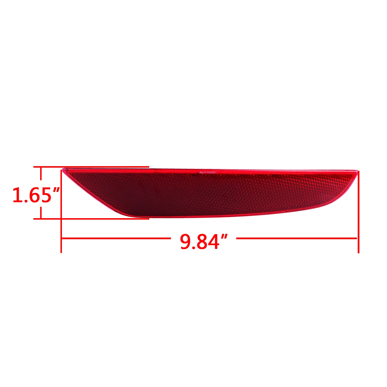 ANGRONG 1x For VW Golf 6 MKVI 2009-2013 Right O/S Red Lens Rear Bumper Reflector Assembly No Light