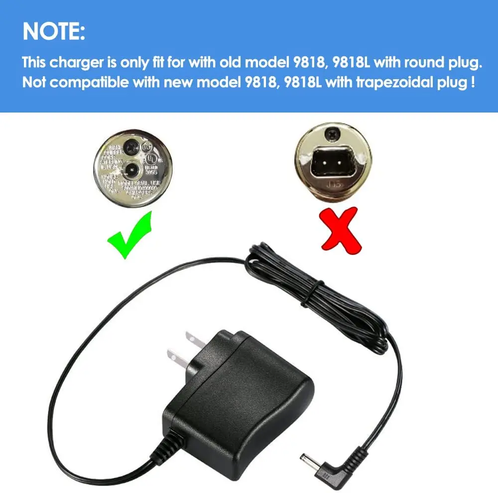 شاحن طاقة لماكينة حلاقة Wahl وgroomer ، بجهد V ، 1adc3.5x1.35 مم ، 9818L ، 9854L ، 9876L ، 9880L ، 9888L ، ماكينة حلاقة الليثيوم ، ماكينة حلاقة اللحية ، ماكينة حلاقة Groomer S003HU