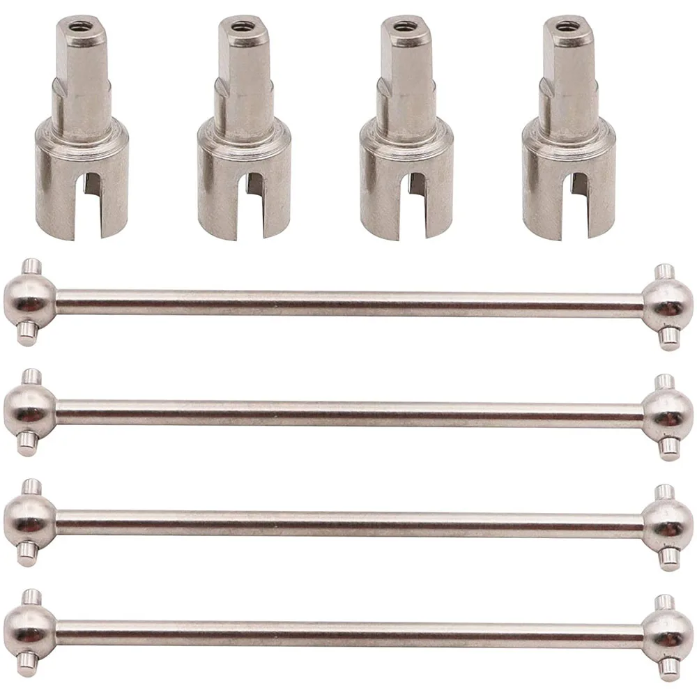 

8P Metal Dogbone shafts & Differential Reduction Joint Cups for 1/14 WLtoys 144001 RC Remote Control Car Replacement Spare Parts