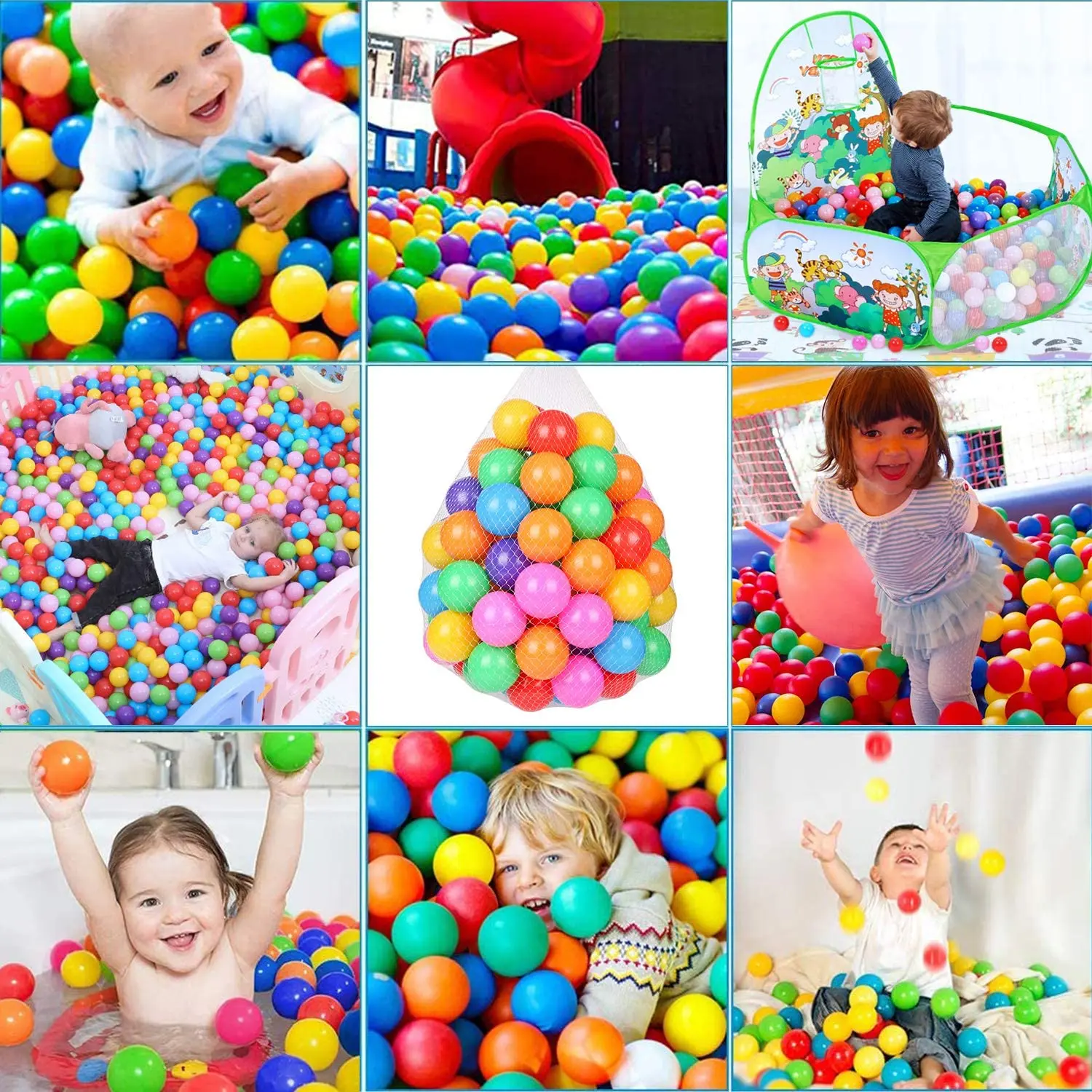 300PCS Outdoor Sport Ball Bunte Weiche Wasser Pool Ocean Wave Ball Baby Kinder Lustige Spielzeug Umweltfreundliche Stress Luft Ball