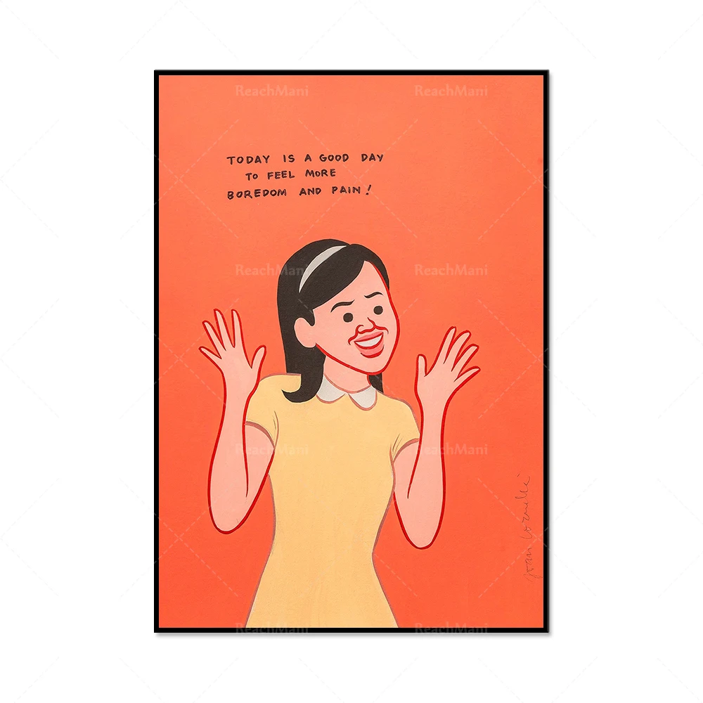 Joan Cornella art poster, a beautiful day, be yourself, Krots, Bleselb, Hoowat, Giayalp, contemporary home decoration canvas wal