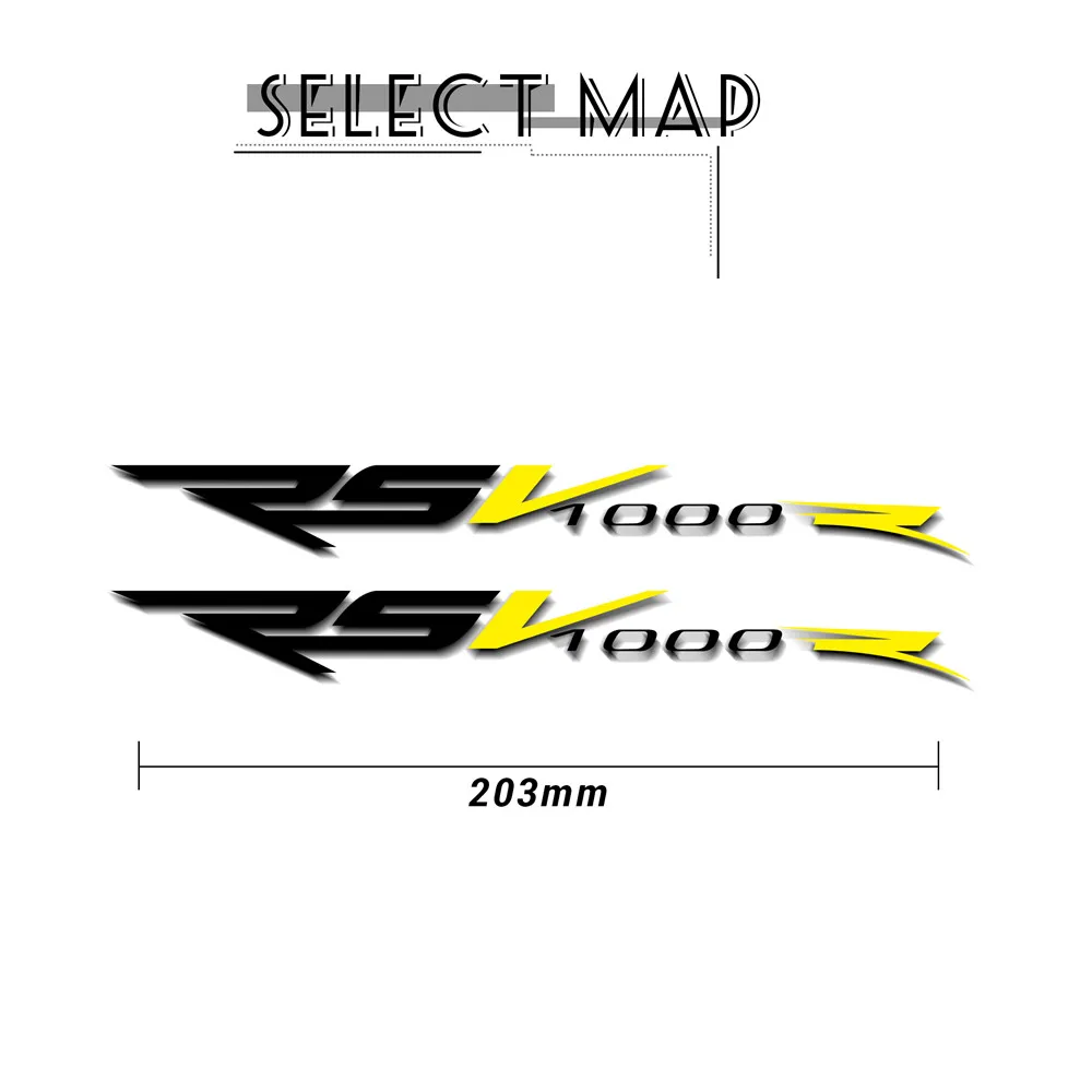 New motorcycle bicycle fuel tank sticker wheel helmet MOTO waterproof reflective logo for  Aprilia rsv1000r rsv 1000 r