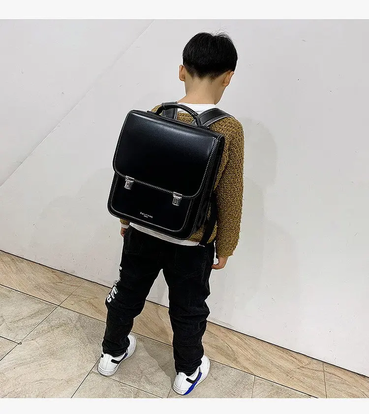 Children PU Japan school Bag students backpack bag for girls Japan School Backpack for boys kids Orthopedic backpack book bags