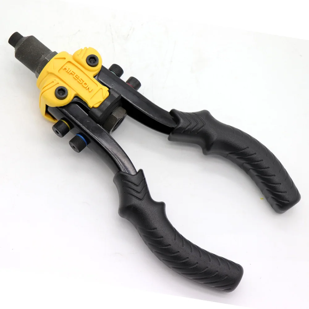 HIFESON 11"Riveter Gun Auto Rivet Tool Blind Rivet Nut Gun Heavy Hand Inser Nut Tool Manual Mandrels 2.4/3.2/4/4.8/6.4mm