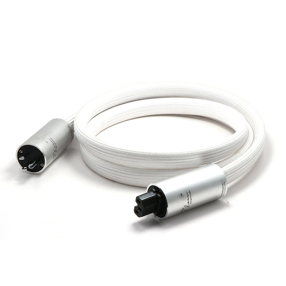 

Argento Audio Flow power cord cable with Rhodium plated US version plugs connection