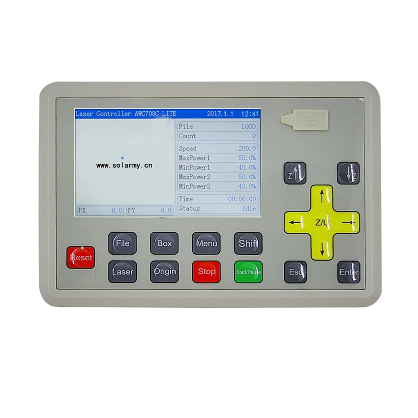 Color screent Trocen Anywells AWC708 Lite Laser Engraving & Cutting Controller System