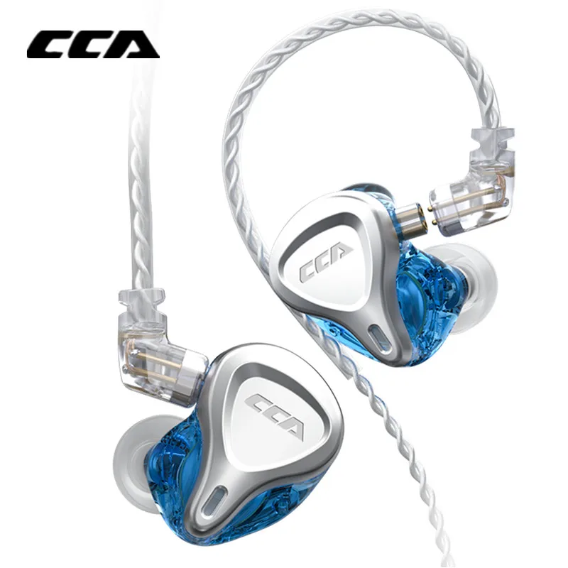 CCA CSN 1DD+1BA Hybrid Earphone In Ear Earbuds Monitor Headphones HIFI Noise Reduction Headset KZ ZSNPRO ZST ZSX ZS10PRO CCA C12