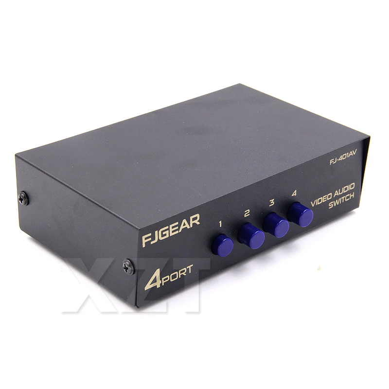 2/4/8 Ports AV Signal Inputs Composite RCA AV Swithcer Audio Video Selector Switch for STB DVD HDTV Television Game Player