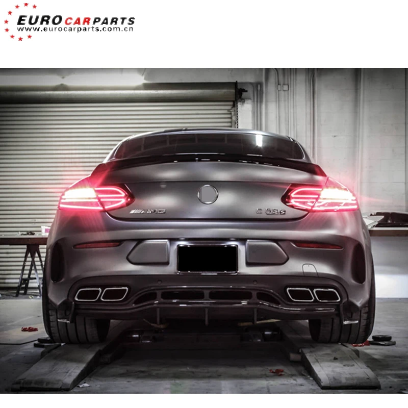 

C63 coupe diffuser fit for MB C-class W205 C63 coupe C63s coup C63 cabriolet 2014y~ to PSM style carbon fiber C63s diffuser