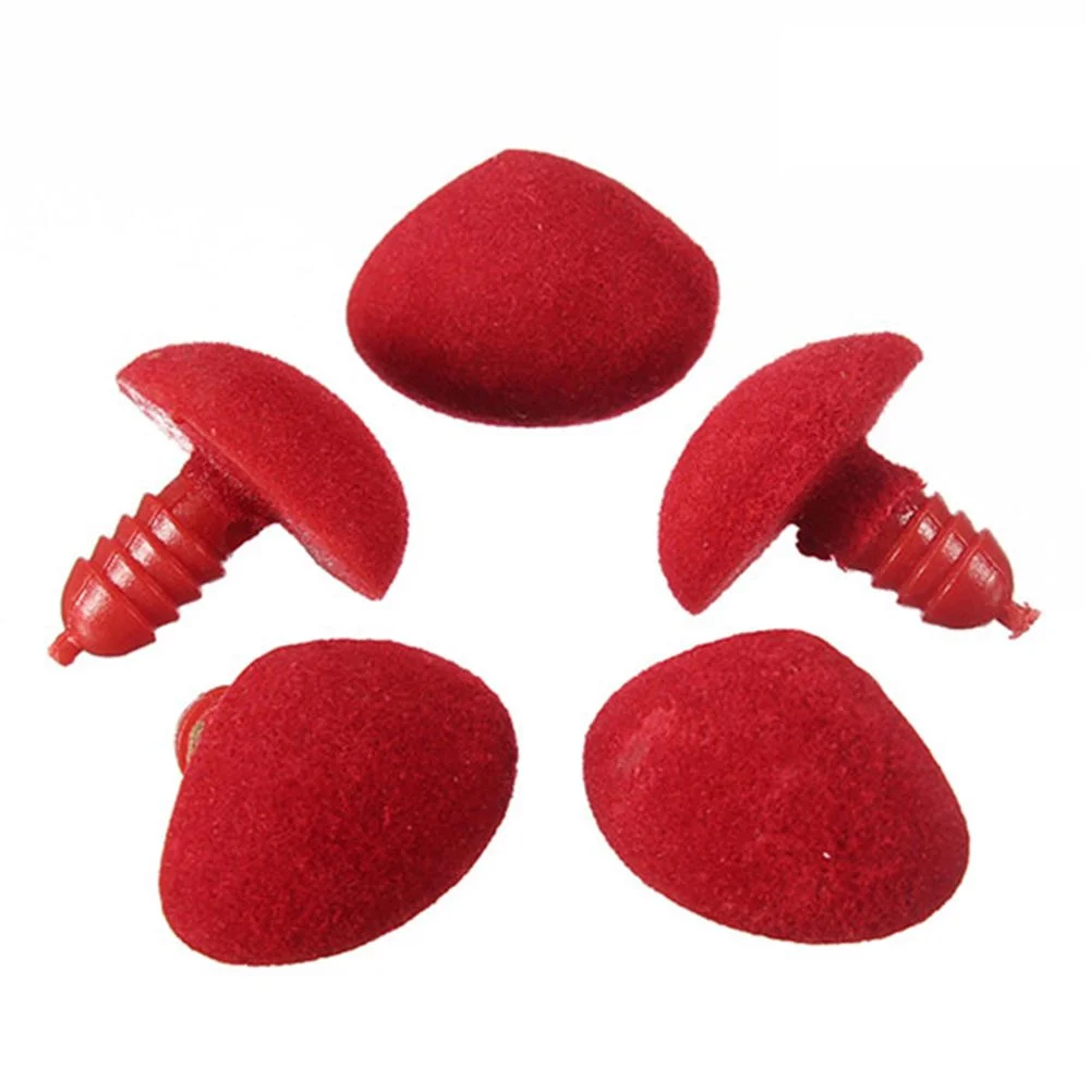 10PCS12*14mm Plastic Triangle Noses Velvet Nose Doll Craft Button Bear Plush Toys Animal DIY Making Dolls Safety Nose Accessorie