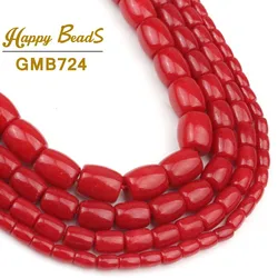 Imitate Red Coral Drum Beads High Quality Loose Spacer Beads For Jewelry Making Diy Bracelet Earing Accessories 15