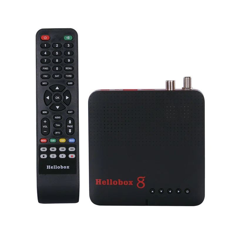 Hellobox 8 Ricevitore Satellitare DVB-T2/C Combo TV BOX TV Satellitare Play Sul Cellulare Del Telefono di Sostegno del Android/IOS giochi all'aperto DVB S2