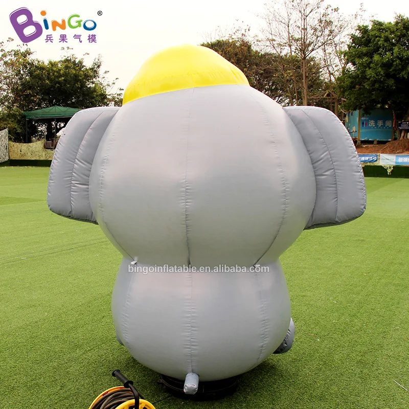 Opblaasbaar speelgoed Olifant 2, meter hoog Groot cartoon dier Ballonspeelgoed voor decoratie-speelgoed