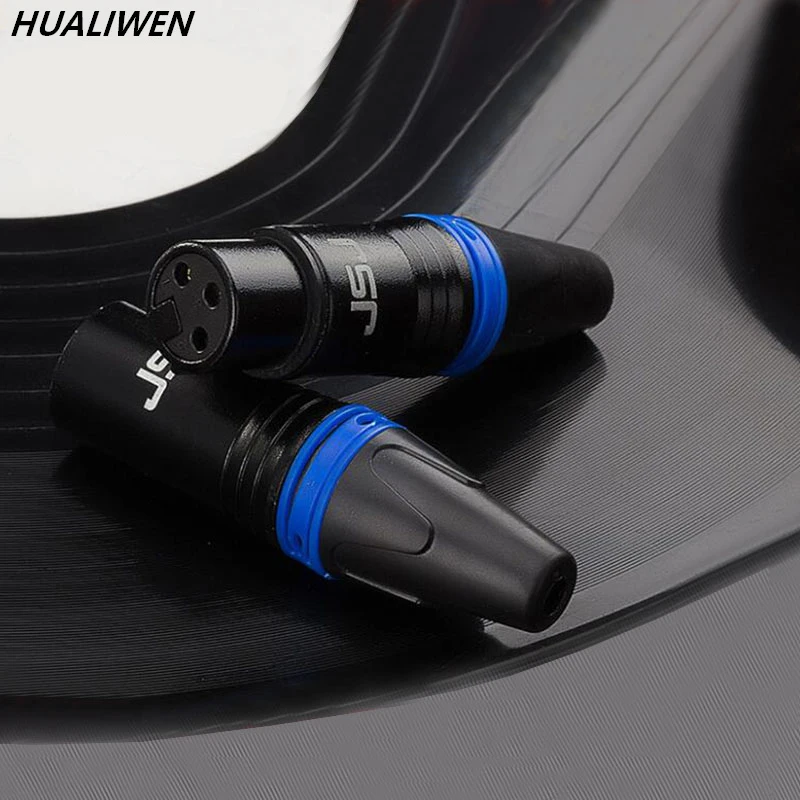 

Male & Female 3-Pin XLR Microphone Audio Cable Plug Connectors Cannon Cable Terminals