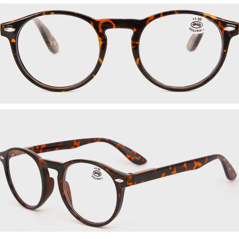 Classic Women Reading Glasses Men round vintage reading eyewear with several colors +100 +150 +200 +250 +300 +350