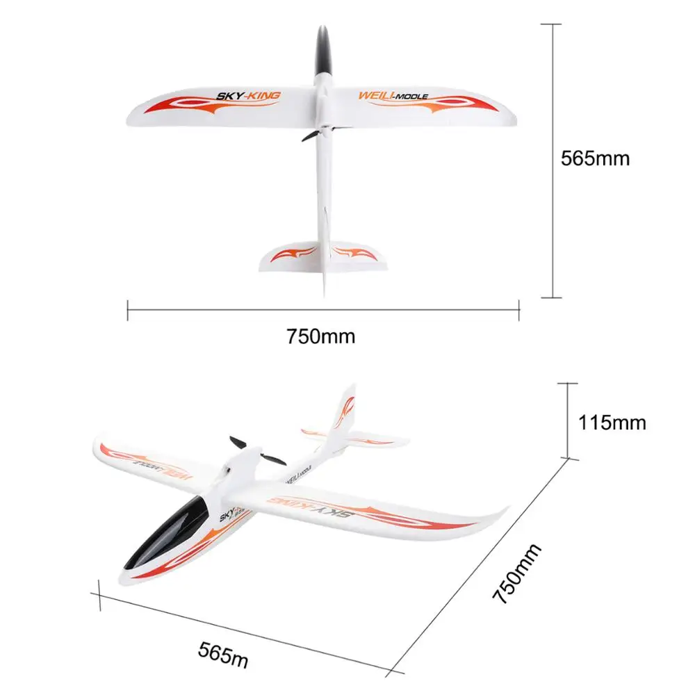 WLtoys F959s RC Airplane 3CH 2.4G  Six-axis Gyroscope 200 Meters Flying Distance Fixed Wing Remote Control Aircraft Toy Gift