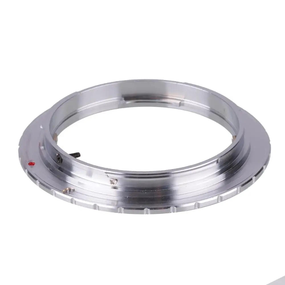 เงินแหวนอะแดปเตอร์สำหรับOlympus OM Mount Lens To Canon EOS 7D 6D 5D 2 3 760D 750D 700D 650D 1200Dกล้องOM-EOS