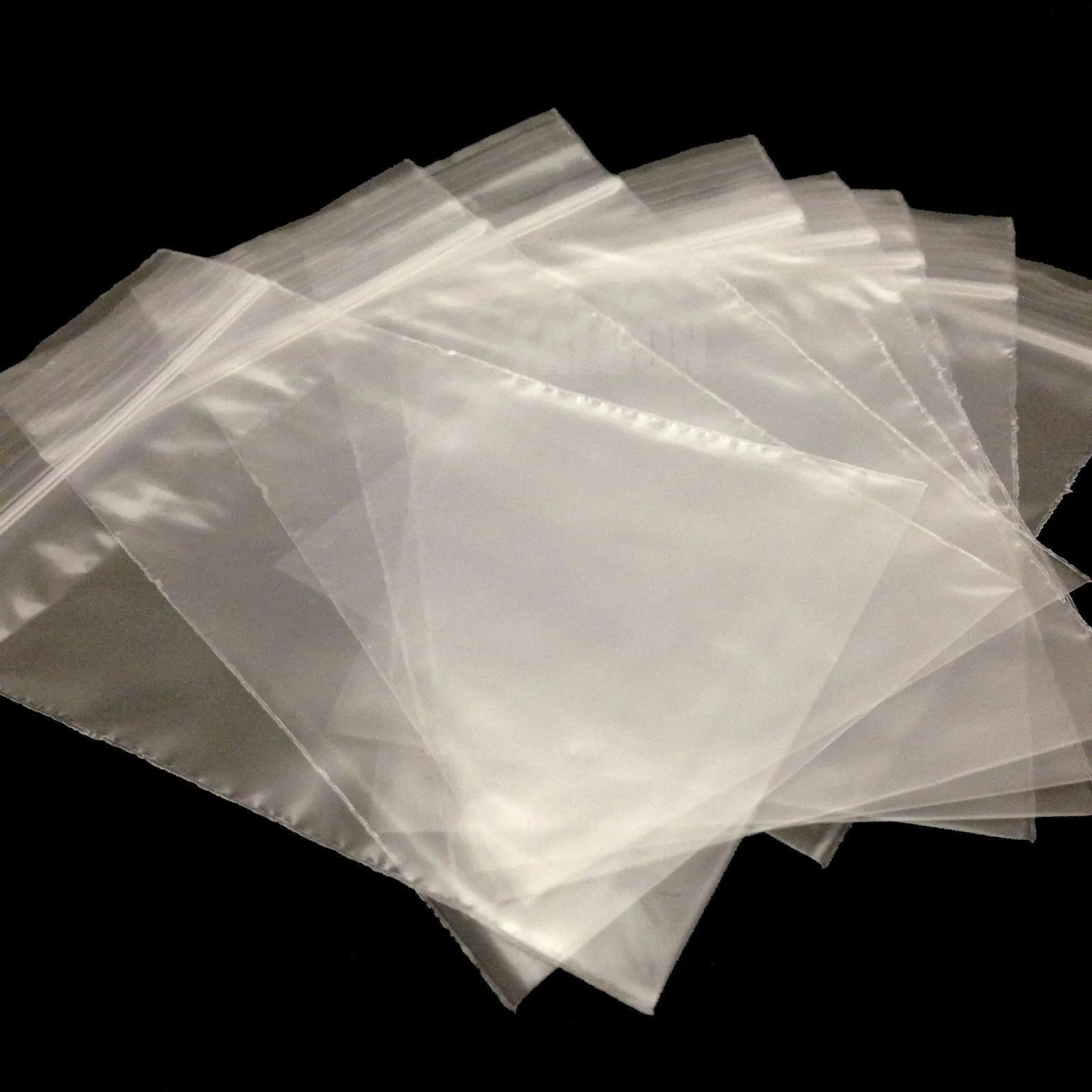 100Pcs Small Clear Vacuum Bags Plastic Baggies Baggy Grip Self Seal Resealable Zip Lock For Kitchen Food Mini Tool Parts Storage