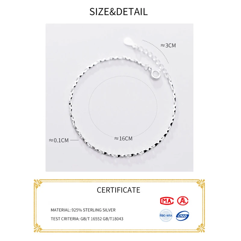 La Monada Classic Silver Bracelet 925 Women Jewelry Special Chain Fashion Minimalist Sterling Silver Bracelets For Women Trendy
