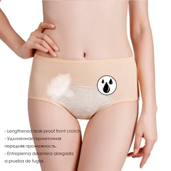 Menstrual Period Black Comfort Breathable Mesh Panties For Women Plus Size 4XL 5XL Female Underwear High Waist Underpants