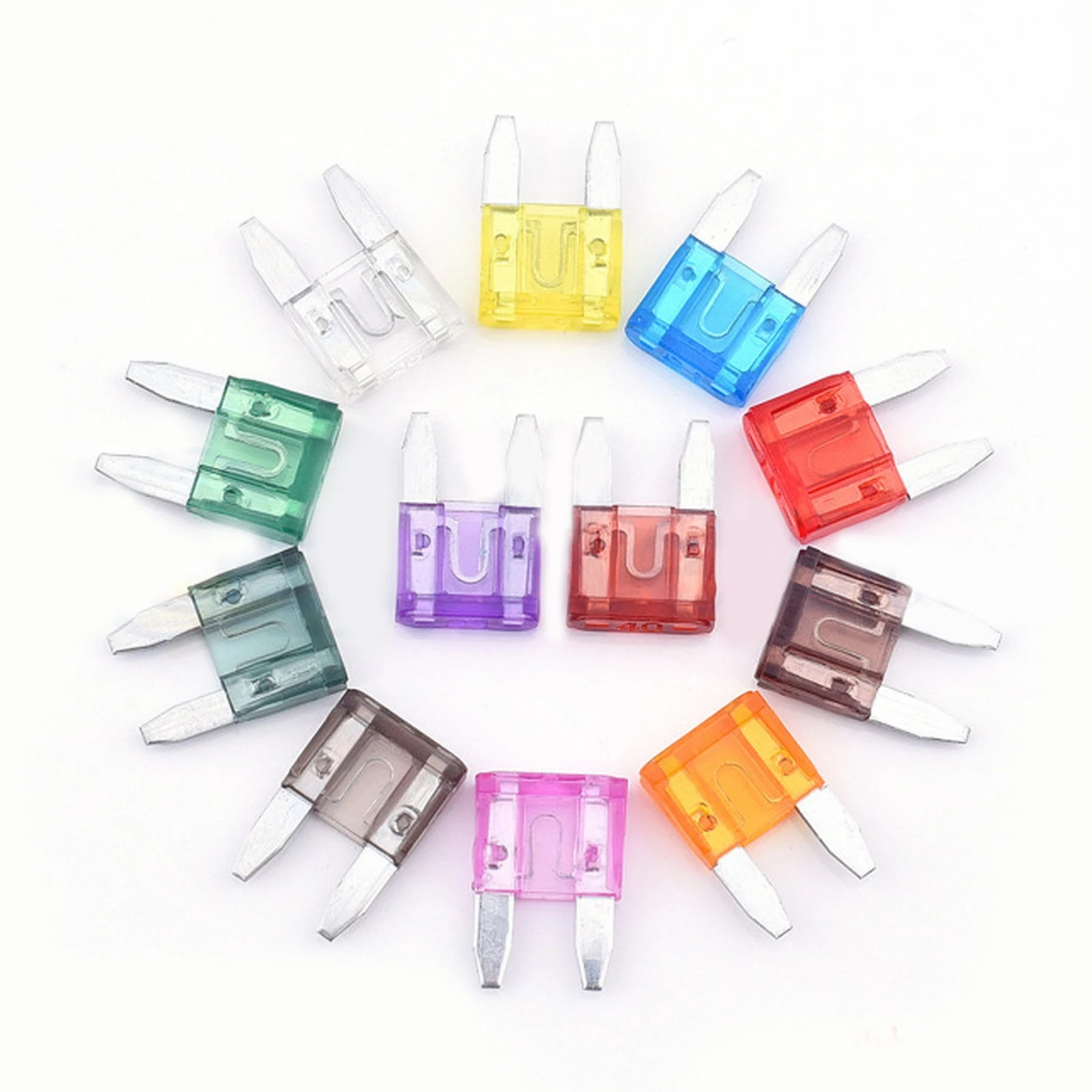 120pcs Fuse Car Blade Fuse Classification Kit Mini Blade set 1A 2A 3A 5A 7.5A 10A 15A 20A 25A 30A 35A 40A  Automotive Truck Fuse