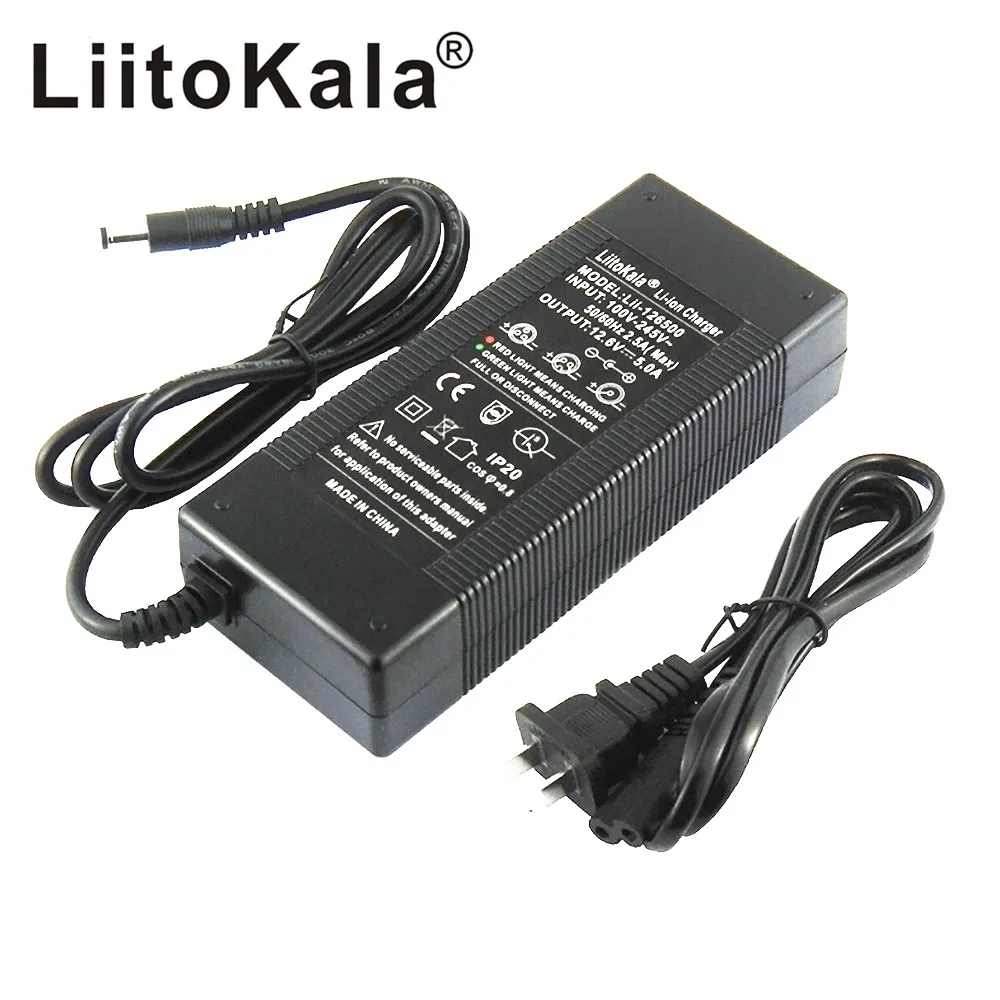 1-5pcs LiitoKala 3S 12.6V 5A Charger Power Supply Adapter 12V lithium Battery pack Li-ion batterites EU/US/AU/UK AC DC plug