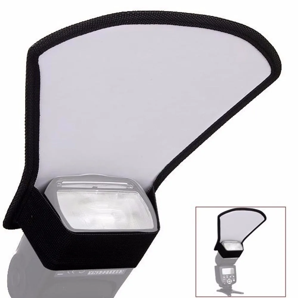 Argento Bianco Fotocamera Flash Diffusore Softbox Foto Riflettore di Luce Per Canon Canon Sony Minolta Nikon Tumax Fotocamere 11*18*20 cm