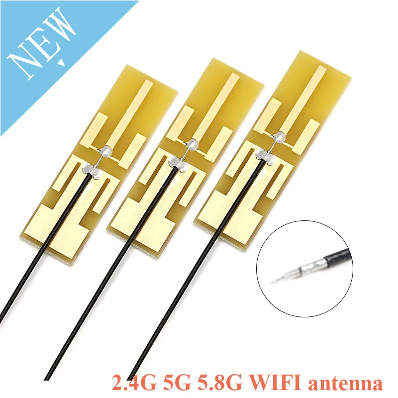8DBI 2.4G 5G 5.8G WIFI ในตัวเสาอากาศ PCB Wifi เสาอากาศ IPEX อินเทอร์เฟซ Dual Band Omnidirecational IPEX/U.FL Connector