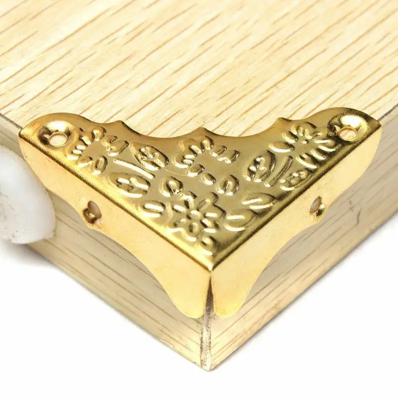 12 Uds. Práctico metal bronce libro álbum de recortes menú carpeta protectores de esquina esquina para álbum de fotos DIY