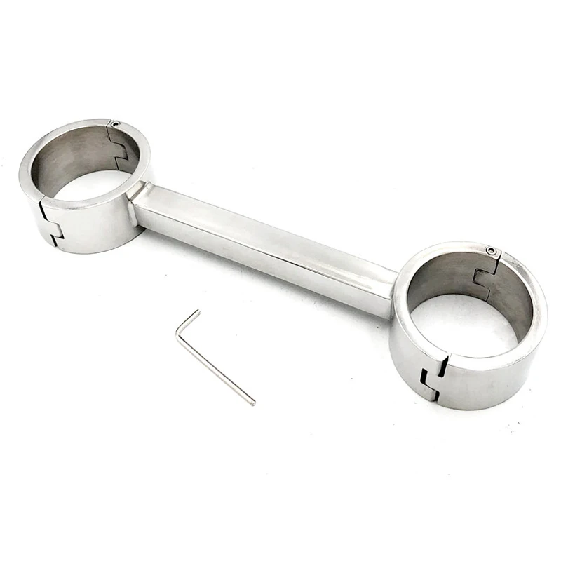 

Stainless Steel Bondage Restraints Spreader Bar Handcuffs BDSM Woman Slave Fetish Hand Cuffs Erotic Sex Games For Adults Tools