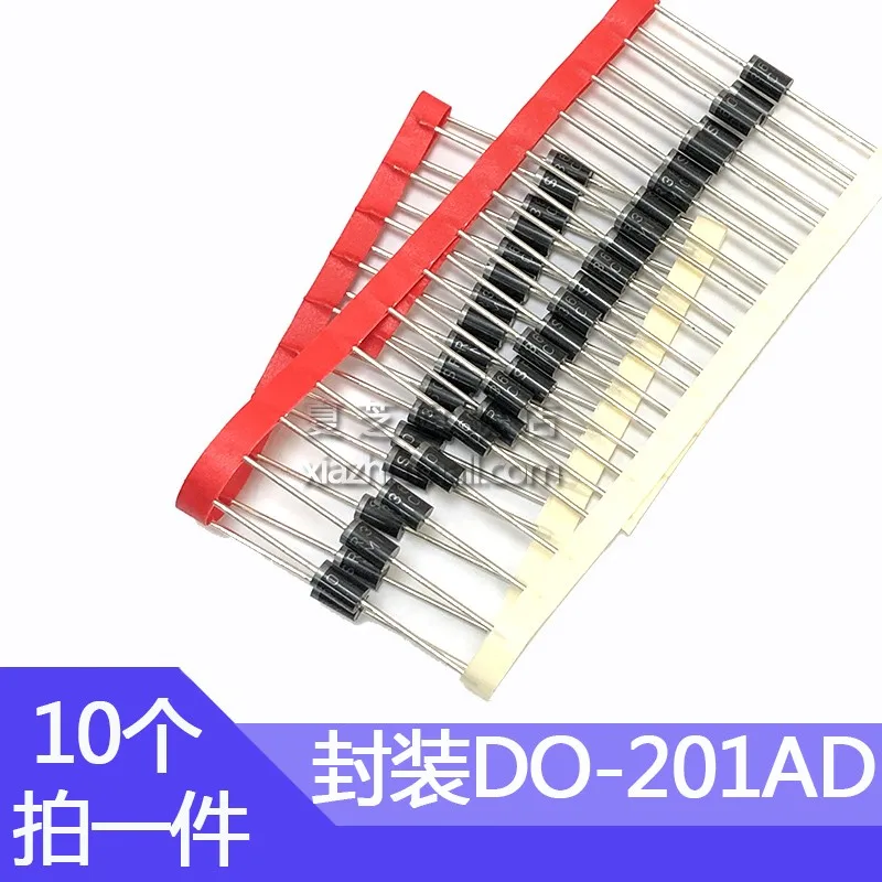 10pcs FR302 Fast Recovery Diode FR303 FR304 FR305 FR307 FR309 Rectifier Straight plug DO-201AD