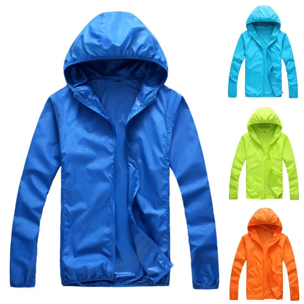 

60%HOTQuick-drying Sunscreen Coat Jacket UV Protection Windbreaker Jacket Women's Men's Summer Long-sleeved Hoodie