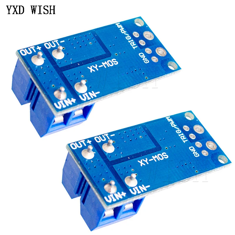 10PCS 15A 400W MOS FET Trigger Switch Drive Módulo PWM Regulador Controle Atual Painel Board Módulo Diy Kits Controle Motor