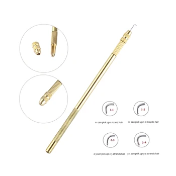 1 zestaw uchwyt na szpilka do włosów i 4 szt. (1-1,1-2,2-3,3-4) igły wentylacyjne do peruki, dzięki czemu szpilka do włosów s