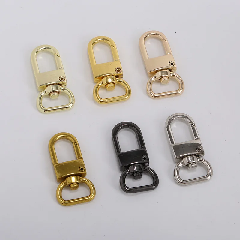 Metal Swivel Eye Snap Hook Trigger Lobster Clasps Clips for Leather Craft Bag Strap Belt Webbing Keychain