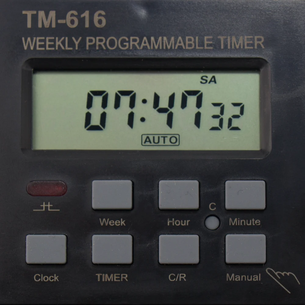 30AMP Weekly Programmable Digital TIME SWITCH Relay Control Timer 220V Din Rail Mount TM616 Din Rail Mount