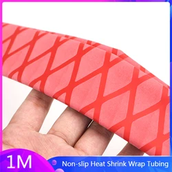 1M 15/18/20/22/25/28/30/35/40/50mm Non-slip Heat Shrink Wrap Tubing Fishing Rod DIY 5 Colors Badminton Racket Sleeve  Tube